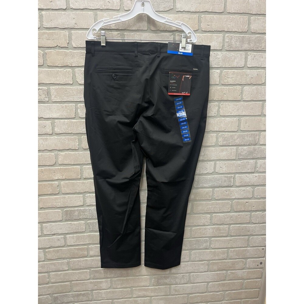 Greg Norman Performance Stretch Waist Men's Golf Pants 36 X 32 Black NWT